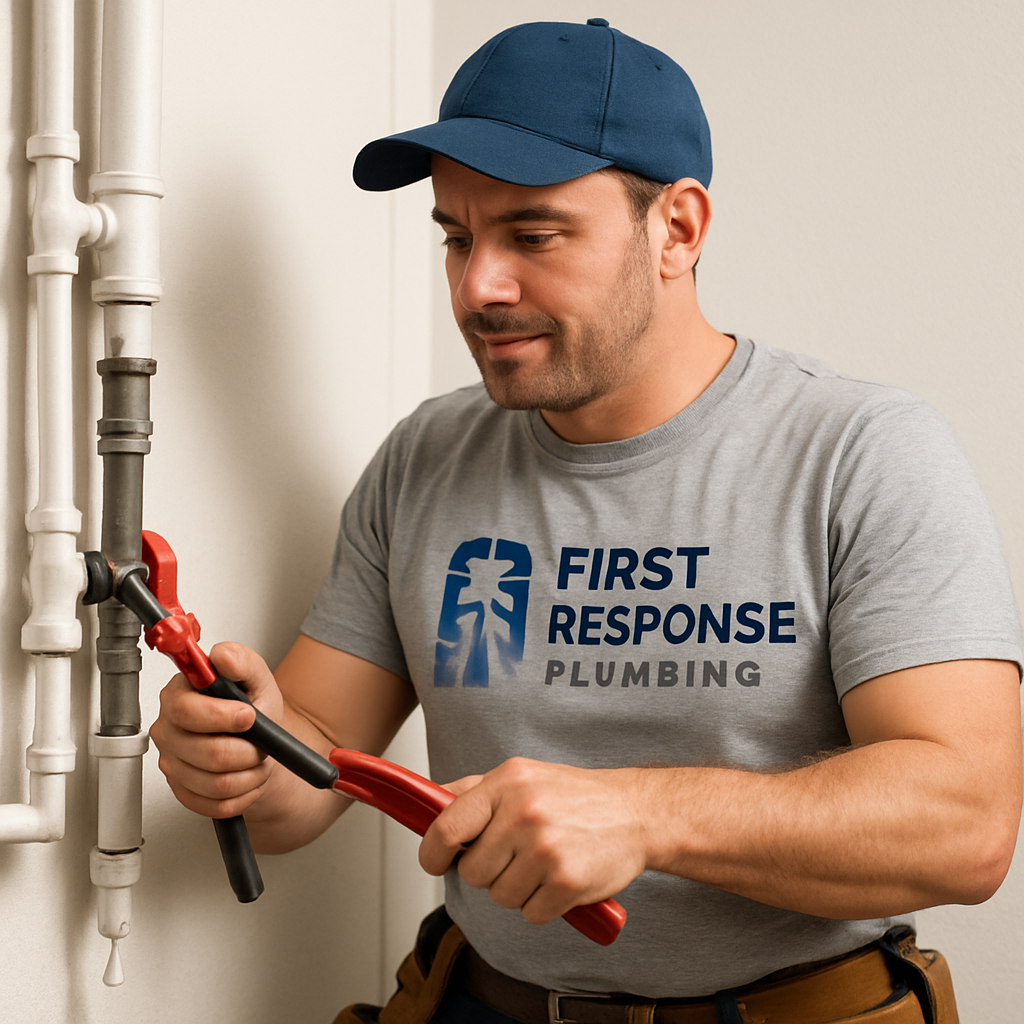 Professional Plumber at Work